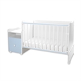 Bed TREND PLUS NEW white+baby blue Bed TREND PLUS NEW white /baby bed+cupboard/